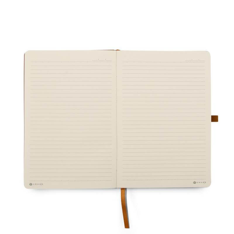 CROSS HARDCOVER A5 NOTEBOOK + PEN + LEATHER CARD HOLDER - MOCHA