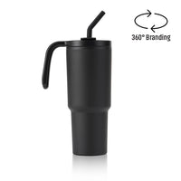 FORZA 360 - Hans Larsen Recycled Stainless Steel/PP Tumbler with 360 Branding - Black