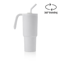 FORZA 360 - Hans Larsen Recycled Stainless Steel/PP Tumbler with 360 Branding - White