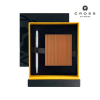 Cross Click™ Ballpoint Pen with Leather Cardholder - Mocha