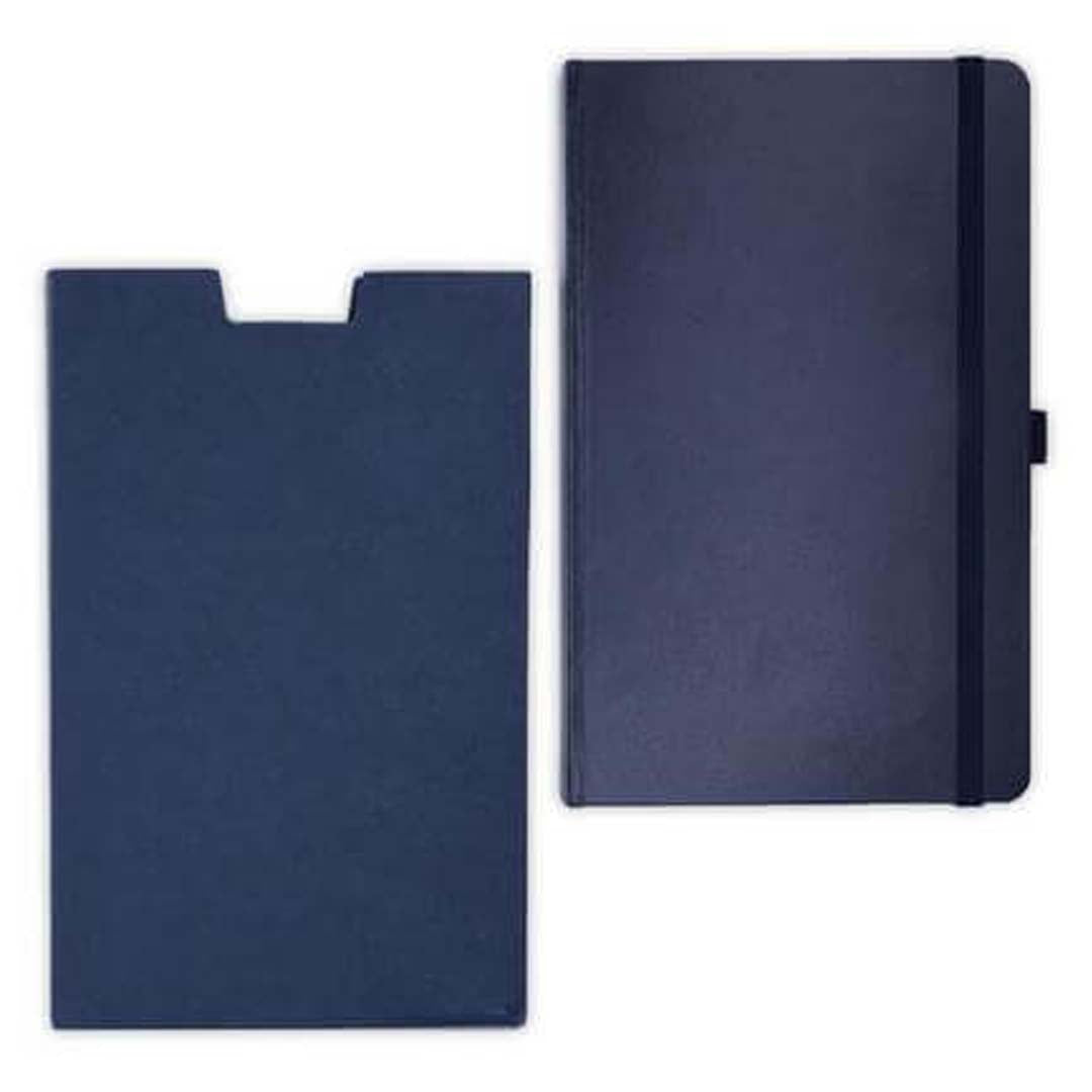 BARON - Santhome Expanded A5 Hard Cover Notebook - Navy Blue