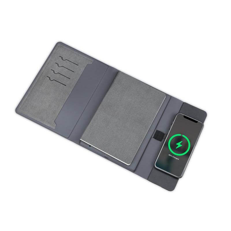 BERGMUND - Santhome 10000mAh Mag Wireless Powerbank Portfolio - Black