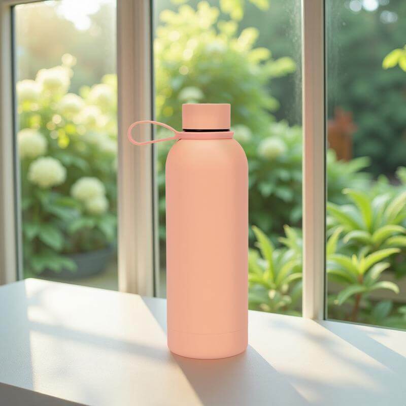 CADIZ - Giftology Double Wall Stainless Steel Bottle 500ml - Peach Pink