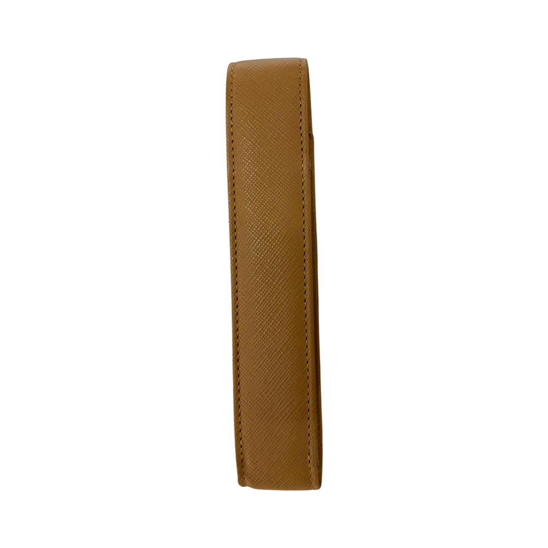 CROSS Leather Single Pen Case with Flap - Mocha
