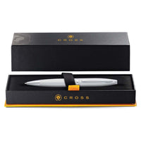 Cross Calais™ Satin Chrome With Polished Chrome Appointments Ballpoint Pen with Blue Ink