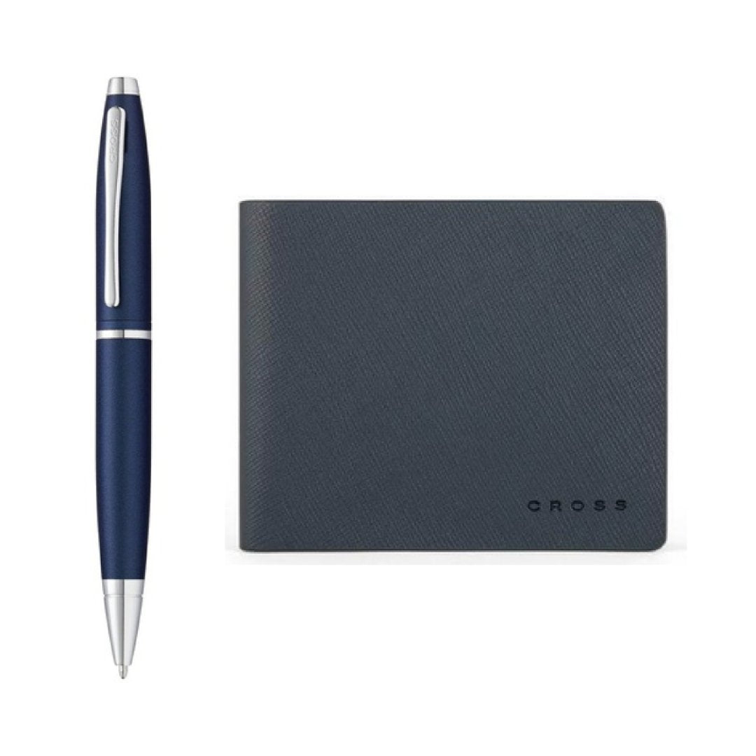 Cross Click™ Ballpoint Pen with Wallet Gift Set - Blue