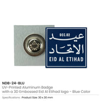Eid Al Etihad Badge Blue