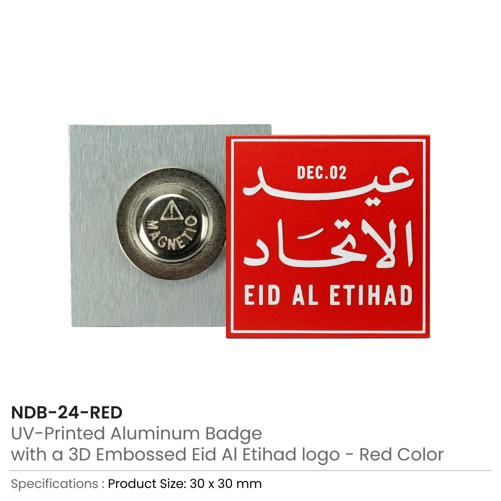Eid Al Etihad Badge Red
