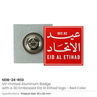 Eid Al Etihad Badge Red