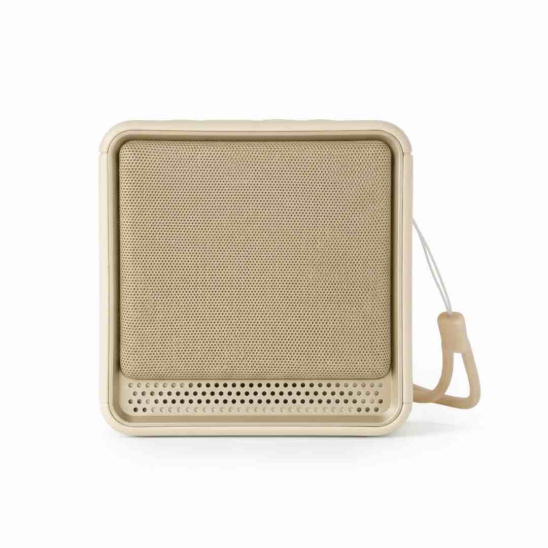 FELIX - @memorii Portable Wireless Speaker - Beige / Gold