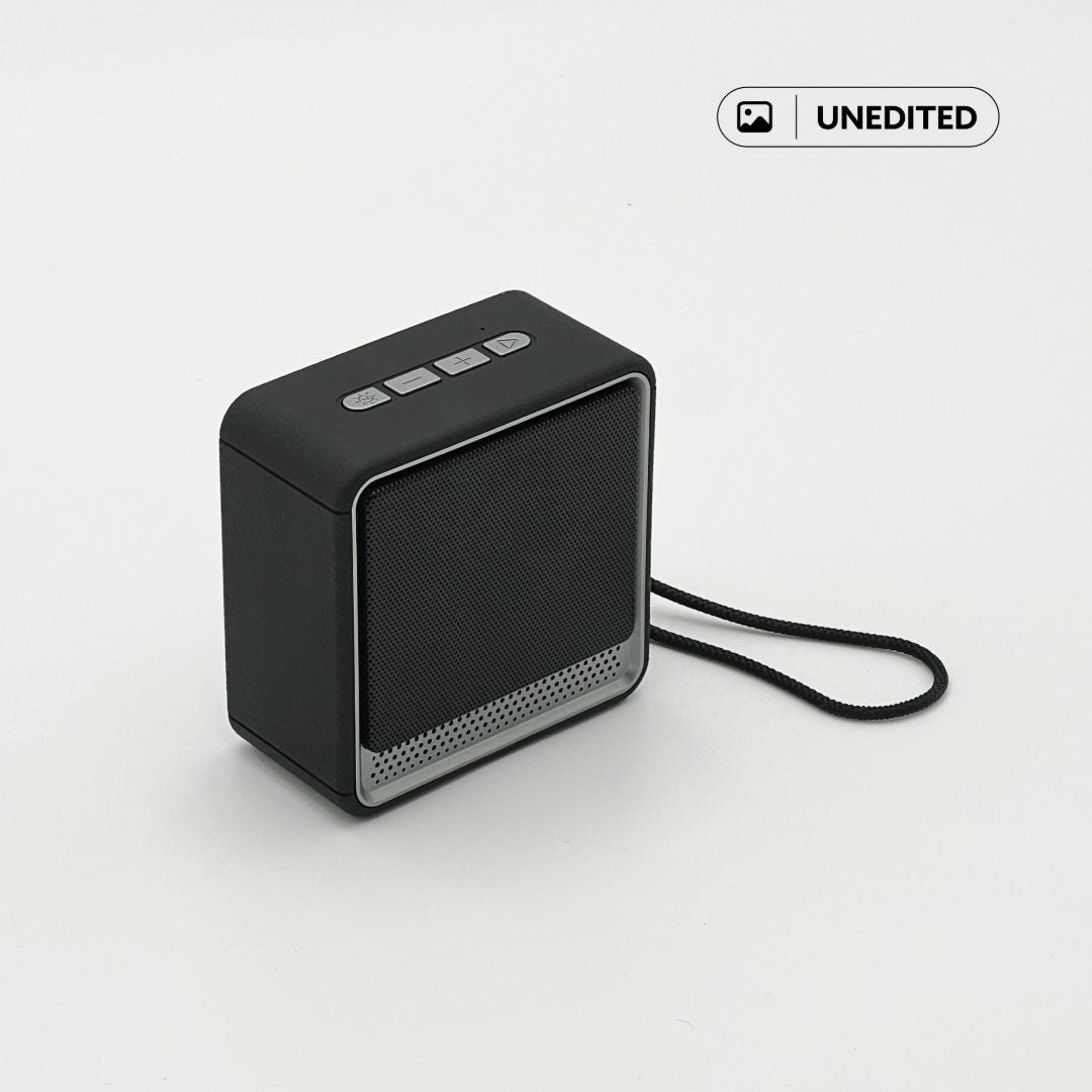 FELIX - @memorii Portable Wireless Speaker - Black / Silver