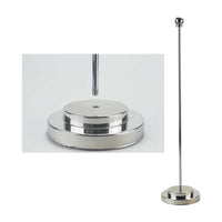 Flag with Metal Pole &amp; Silver Plated Plastic Base