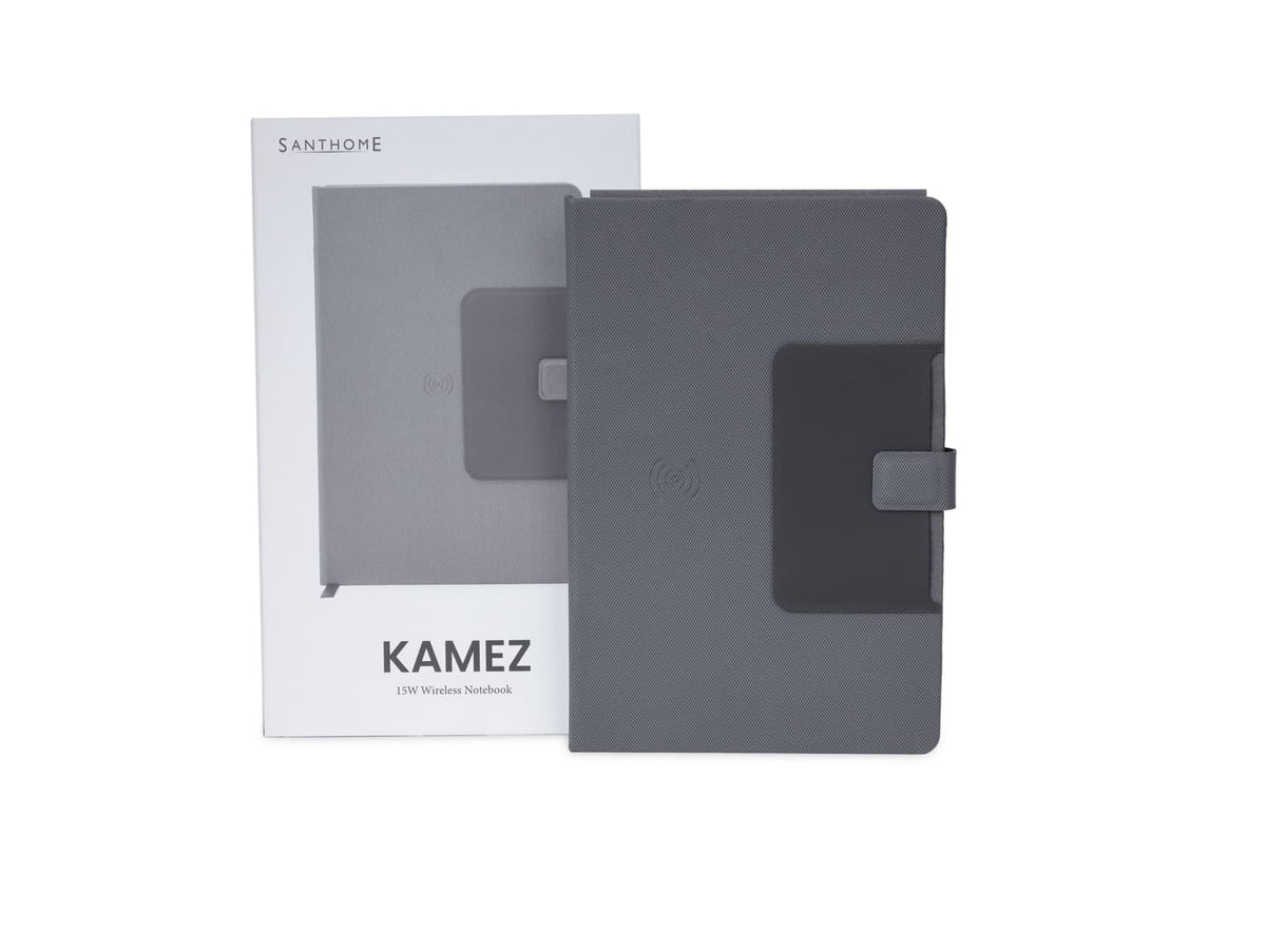 KAMEZ - Santhome 15W Wireless Deluxe Notebook with Phone Stand