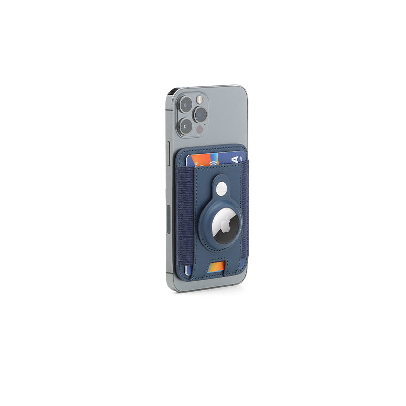 MARZ - Santhome Airtag Cardholder - Navy Blue