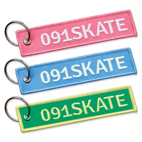 Embroidered key tag - Embroidered key tag