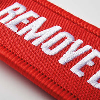 Embroidered key tag - Embroidered key tag