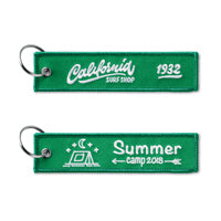 Embroidered key tag - Embroidered key tag