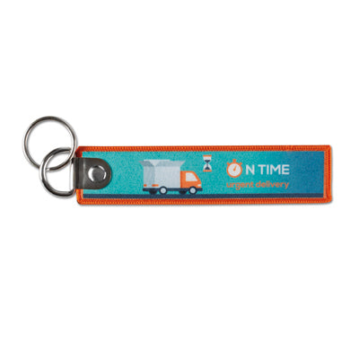 Full colour printed key tag with double metal ring - Full colour printed key tag with double metal ring