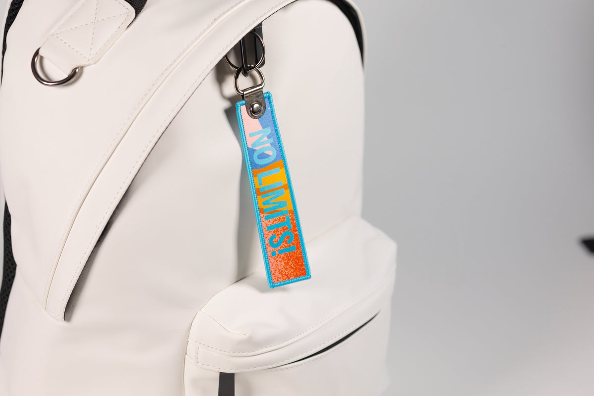 Full colour printed key tag with double metal ring - Full colour printed key tag with double metal ring