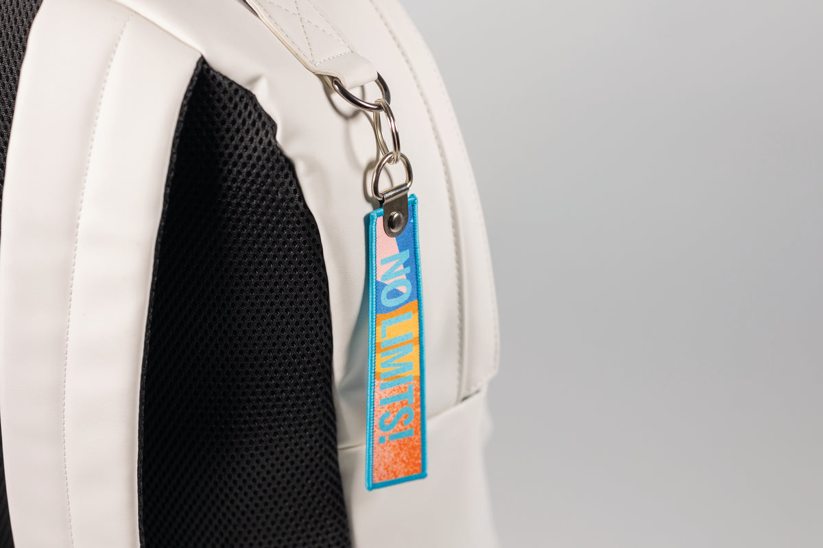 Full colour printed key tag with double metal ring - Full colour printed key tag with double metal ring