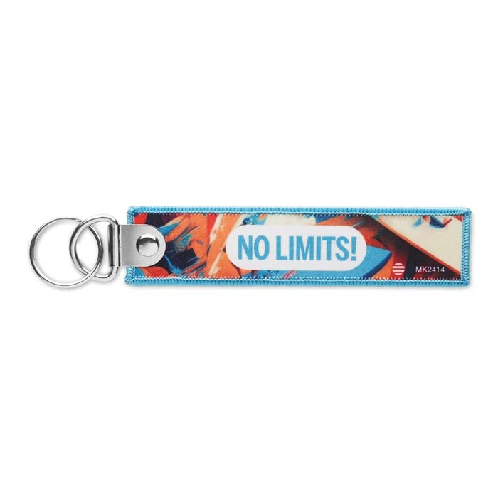 Full colour printed key tag with double metal ring - Full colour printed key tag with double metal ring