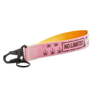Carabiner with keyring and two-colour strap - Carabiner with keyring and two-colour strap