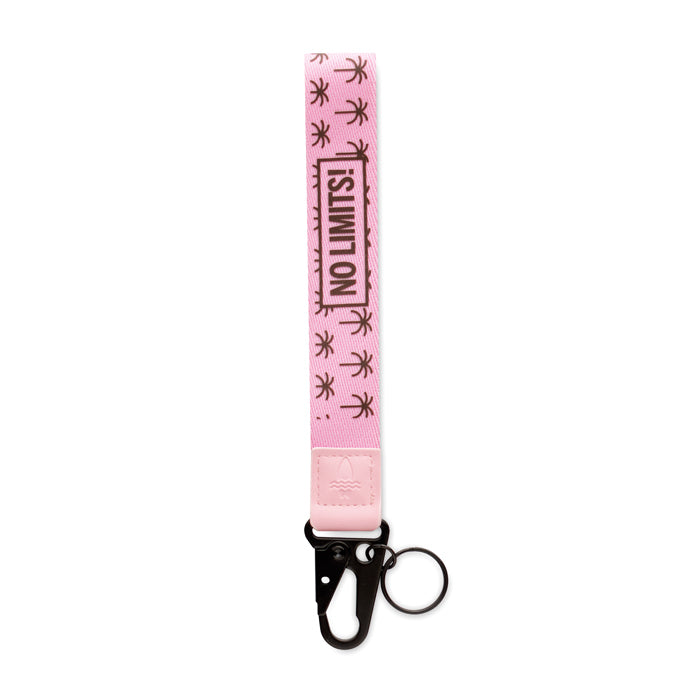 Carabiner with keyring and two-colour strap - Carabiner with keyring and two-colour strap