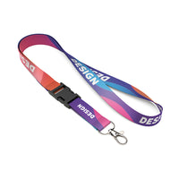 Detachable RPET sublimation lanyard. - Detachable RPET sublimation lanyard.