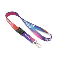Detachable RPET sublimation lanyard. - Detachable RPET sublimation lanyard.