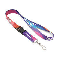Detachable RPET sublimation lanyard. - Detachable RPET sublimation lanyard.