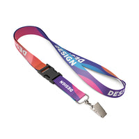 Detachable RPET sublimation lanyard. - Detachable RPET sublimation lanyard.