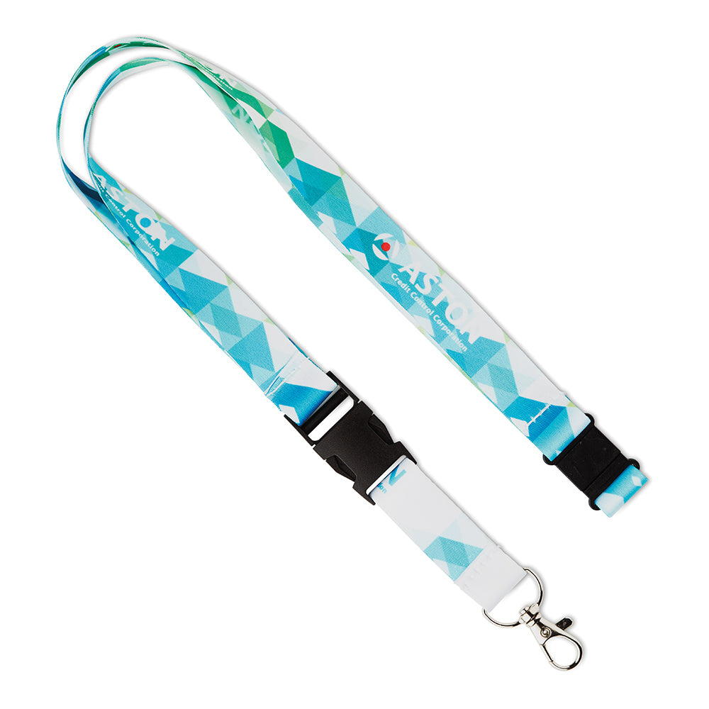 Detachable RPET sublimation lanyard. - Detachable RPET sublimation lanyard.