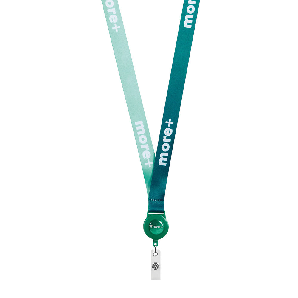 RPET sublimation badge reel lanyard. - RPET sublimation badge reel lanyard.