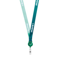 RPET sublimation badge reel lanyard. - RPET sublimation badge reel lanyard.