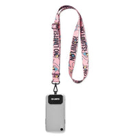 Sublimated adjustable rPET crossbody phone holder. - Sublimated adjustable rPET crossbody phone holder.