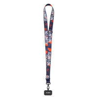 Sublimated adjustable rPET crossbody phone holder. - Sublimated adjustable rPET crossbody phone holder.