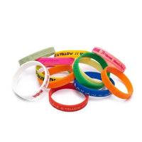 Debossed or embossed pantone matched silicon wristbands (12 mm) - Debossed or embossed pantone matched silicon wristbands (12 mm)