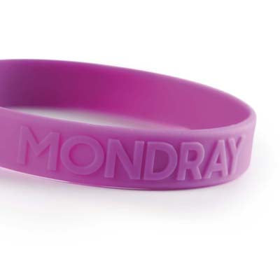 Debossed or embossed pantone matched silicon wristbands (12 mm) - Debossed or embossed pantone matched silicon wristbands (12 mm)