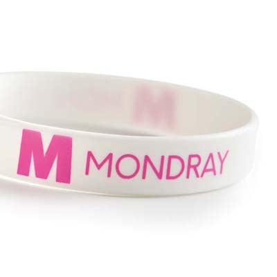 Debossed or embossed pantone matched silicon wristbands (12 mm) - Debossed or embossed pantone matched silicon wristbands (12 mm)