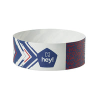 Tear-proof tyvek wristbands with adhesive closure - Tear-proof tyvek wristbands with adhesive closure