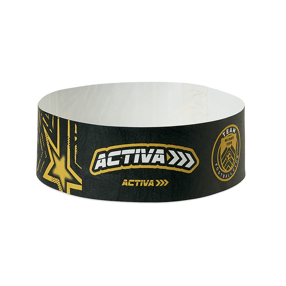 Tear-proof tyvek wristbands with adhesive closure - Tear-proof tyvek wristbands with adhesive closure