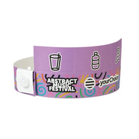Multi-tab PP wristbands with your full colour design - Multi-tab PP wristbands with your full colour design