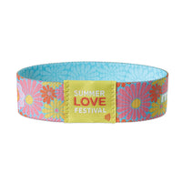 Elastic sublimation NFC wristband with woven label - Elastic sublimation NFC wristband with woven label