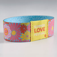 Elastic sublimation NFC wristband with woven label - Elastic sublimation NFC wristband with woven label