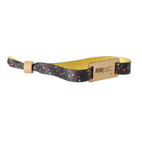 rPET sublimation NFC wristband with wood patch - rPET sublimation NFC wristband with wood patch