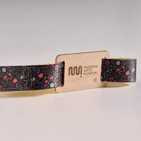 rPET sublimation NFC wristband with wood patch - rPET sublimation NFC wristband with wood patch