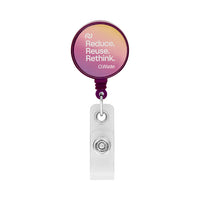 Retractable badge reel in round shape with ⌀2.8cm logo logo. - Retractable badge reel in round shape with ⌀2.8cm logo logo.