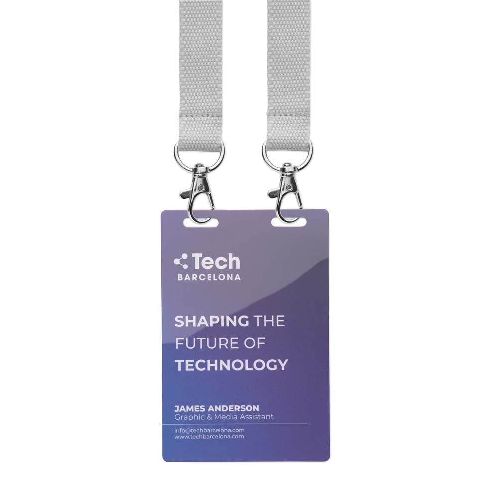 Durable printed PVC ID badges (120x80mm) - Durable printed PVC ID badges (120x80mm)