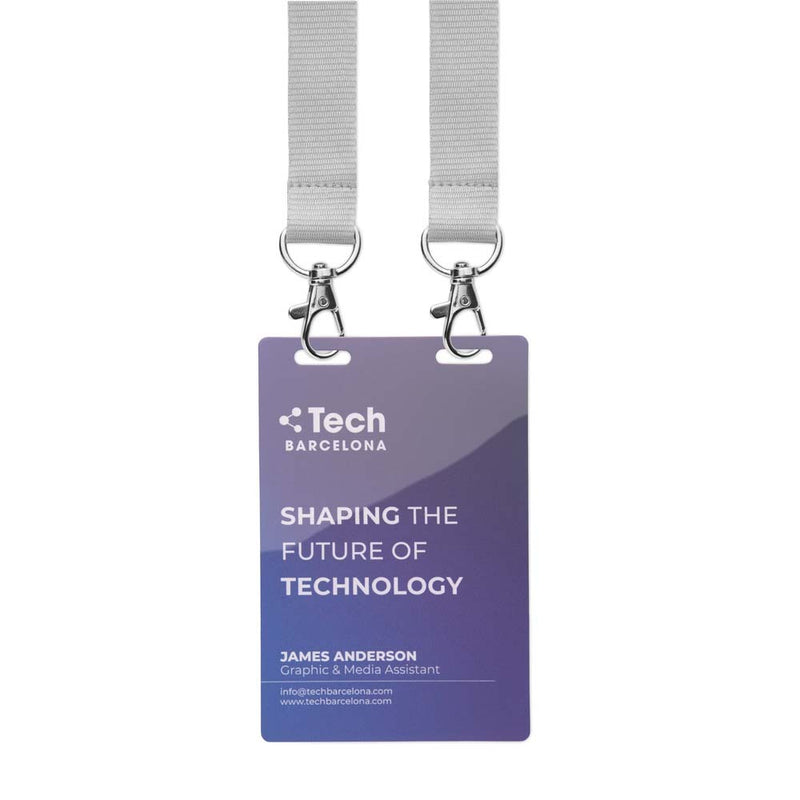 Durable printed PVC ID badges (120x80mm) - Durable printed PVC ID badges (120x80mm)