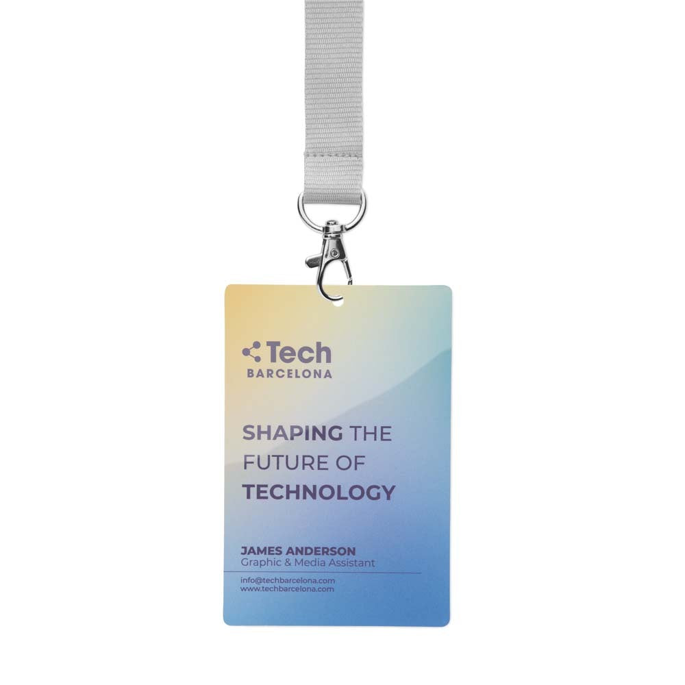 Durable printed PVC ID badges (120x80mm) - Durable printed PVC ID badges (120x80mm)
